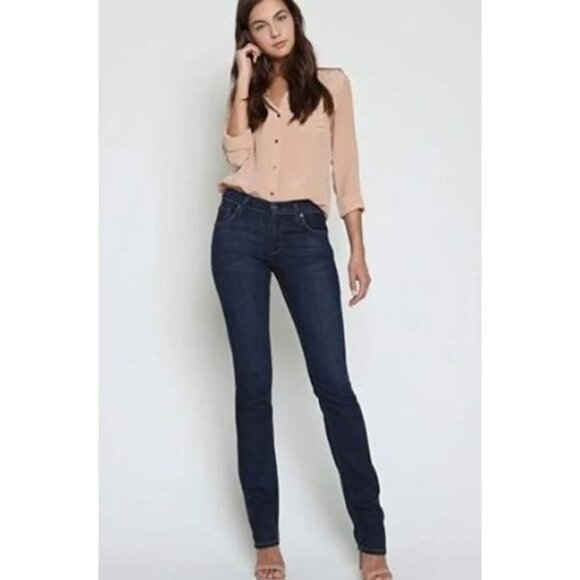 NEW James Jeans Women's Hunter High Rise Straight Denim  Tall Girl Size 27 - Picture 1 of 12